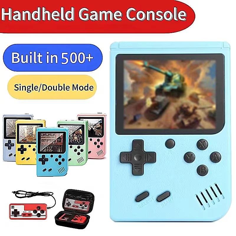 Console Retrò Portatile – 500 Classici + Kit 2 Giocatori con Uscita TV