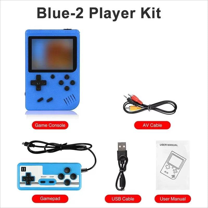 Console Retrò Portatile – 500 Classici + Kit 2 Giocatori con Uscita TV
