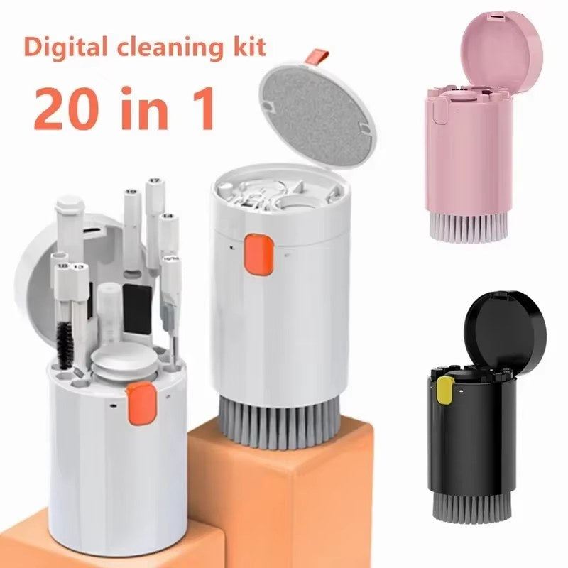 Kit Pulizia Tech 20-in-1 – Schermi, Tastiere, Cuffie e AirPods
