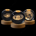 Sfera Galassia 3D – Lampada da Comodino Effetto Cristallo