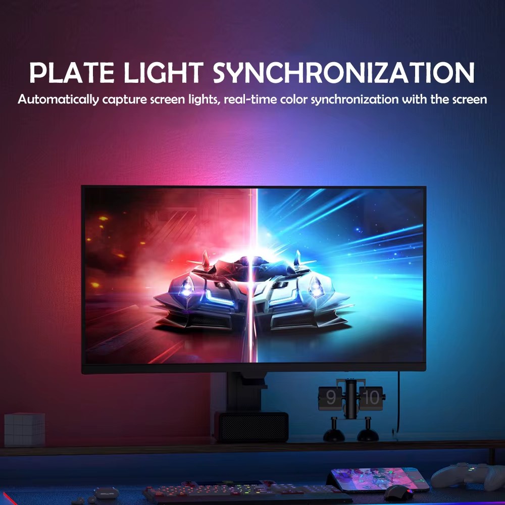 Striscia RGB Retro-Monitor – Glow Gaming per la Tua Postazione